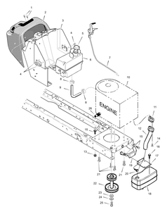 Part Location Diagram of 1001224 Briggs and Stratton Throttle control sin